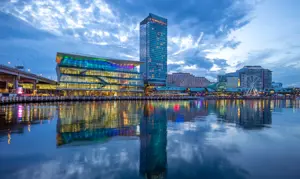 Harbour View Of The International Convention Centre Sydney