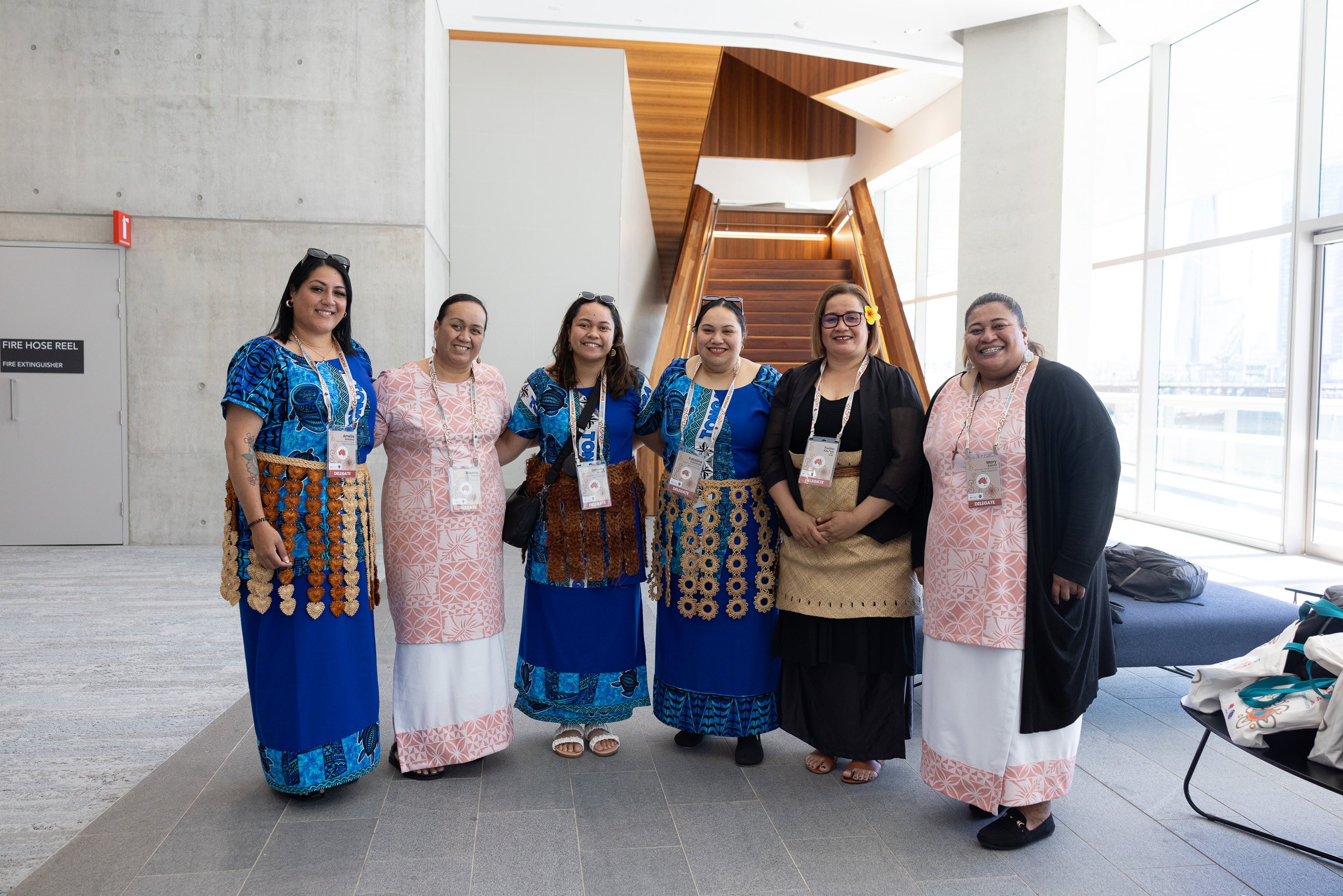 5th World Congress of Women’s Shelters Sydney - line of 6 women