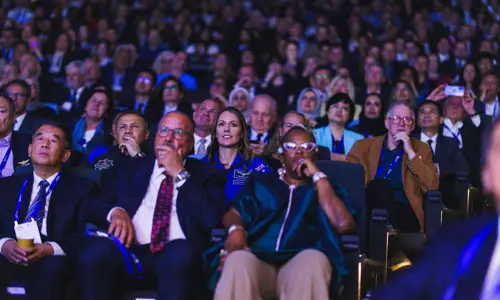 International Astronautical Congress 2025 Group Of Seated Delegates Focusing On Stage