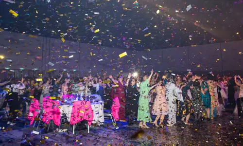 attendees on dance floor from the Diana Japan Incentive 2024 event