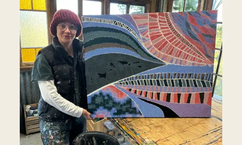 Big Sky Sydney  artwork with artist Konstantina