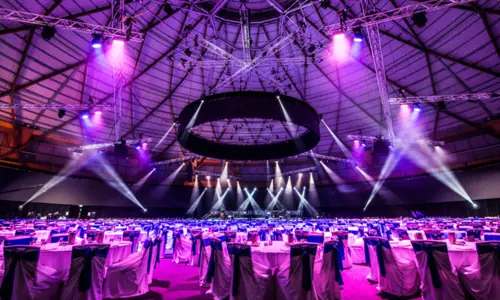 Banquet Dinner Room set up at the Dome Sydney Showground