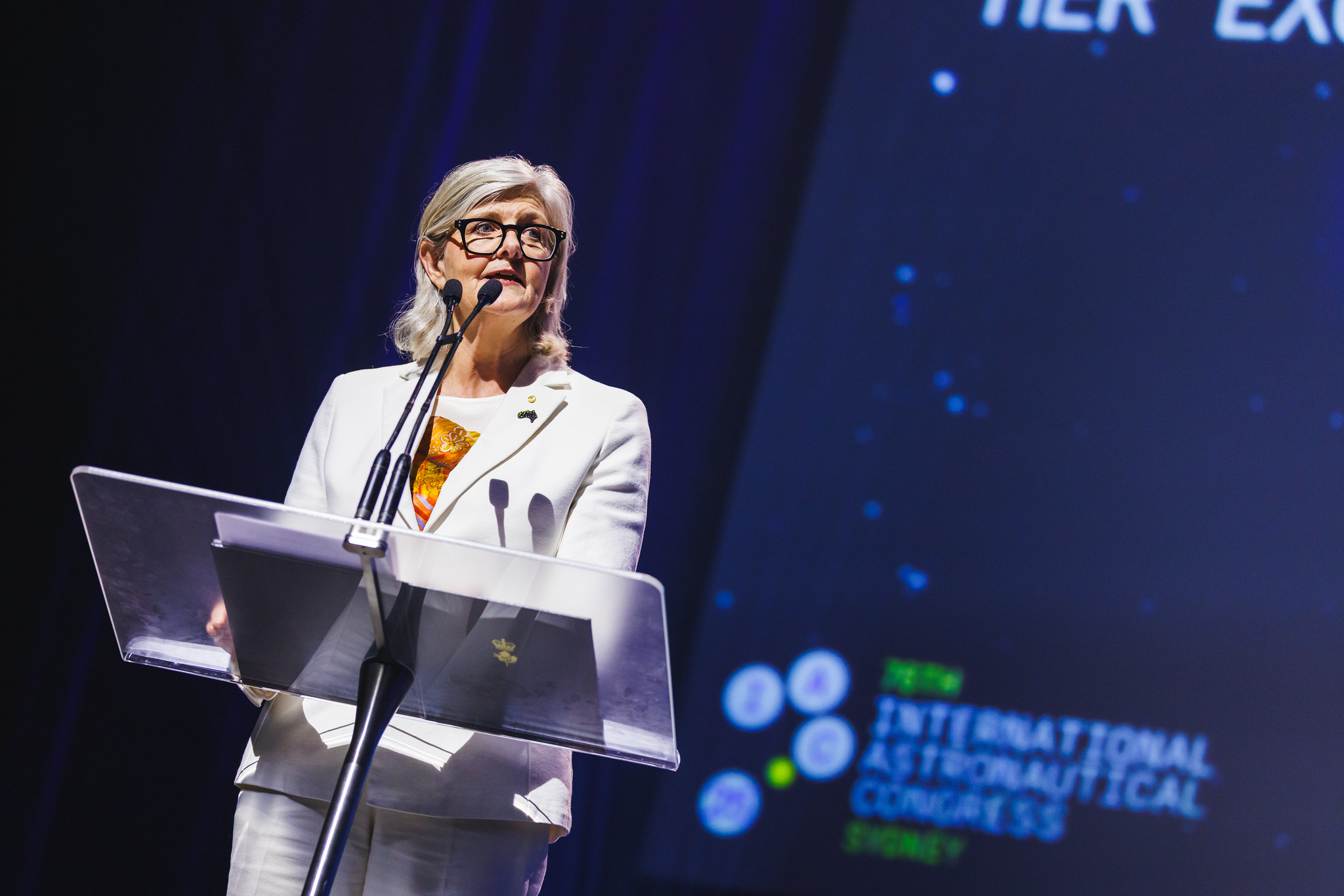 International Astronautical Congress 2025 Close Up Of Speaker On Stage