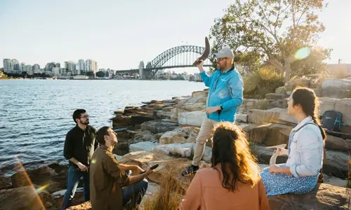 Indigenous group interactive tour at Sydney’s newest waterfront precinct
