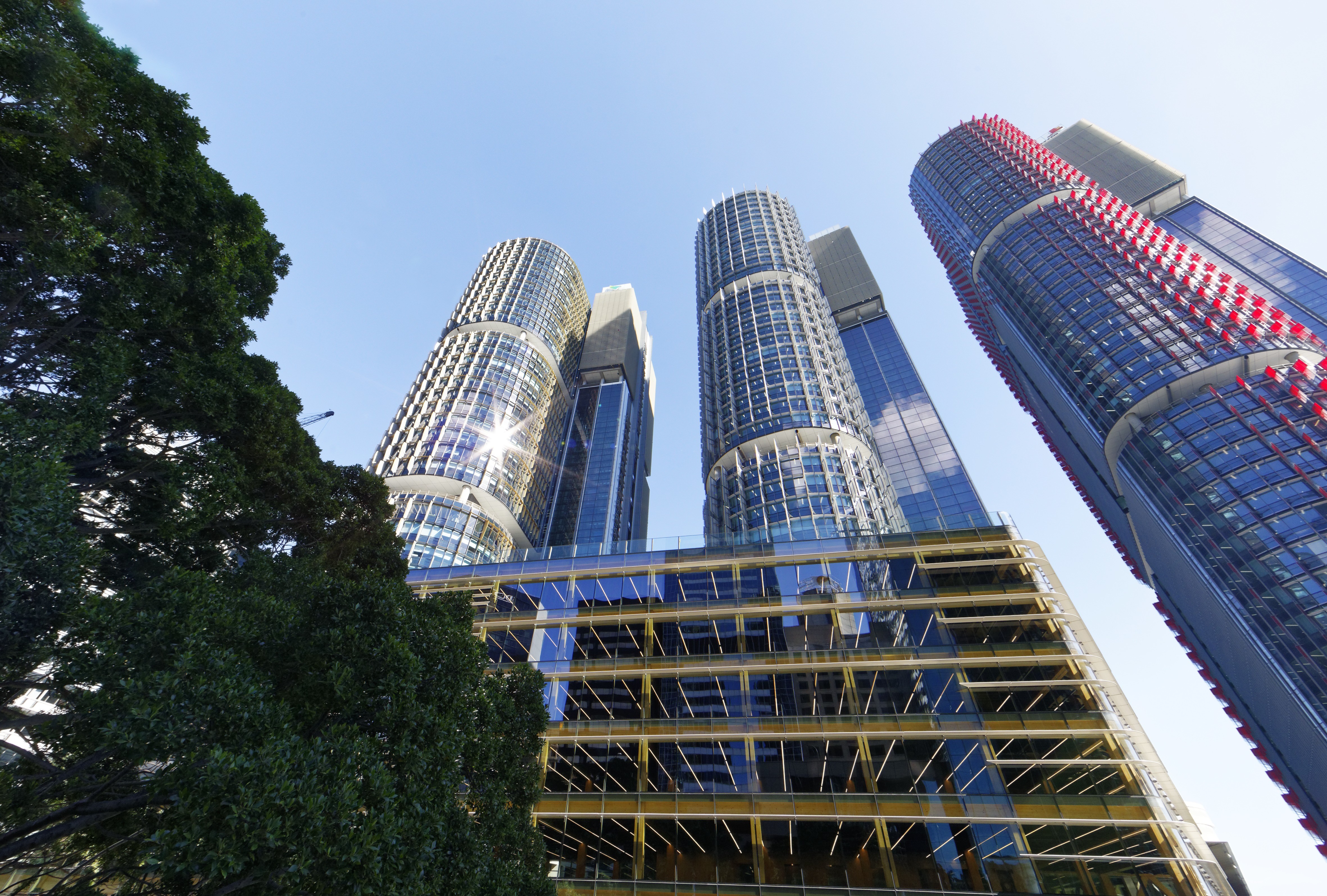 A Barangaroo 18 Three Towers Looking Up INSW