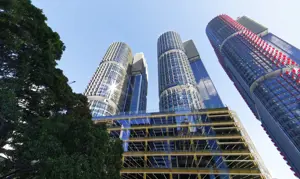 A Barangaroo 18 Three Towers Looking Up INSW