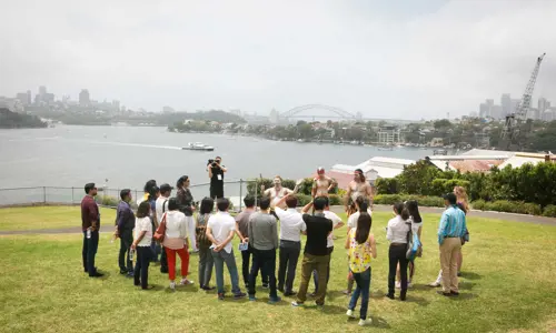 Cockatoo Island First Nations Welcome Group Outdoors