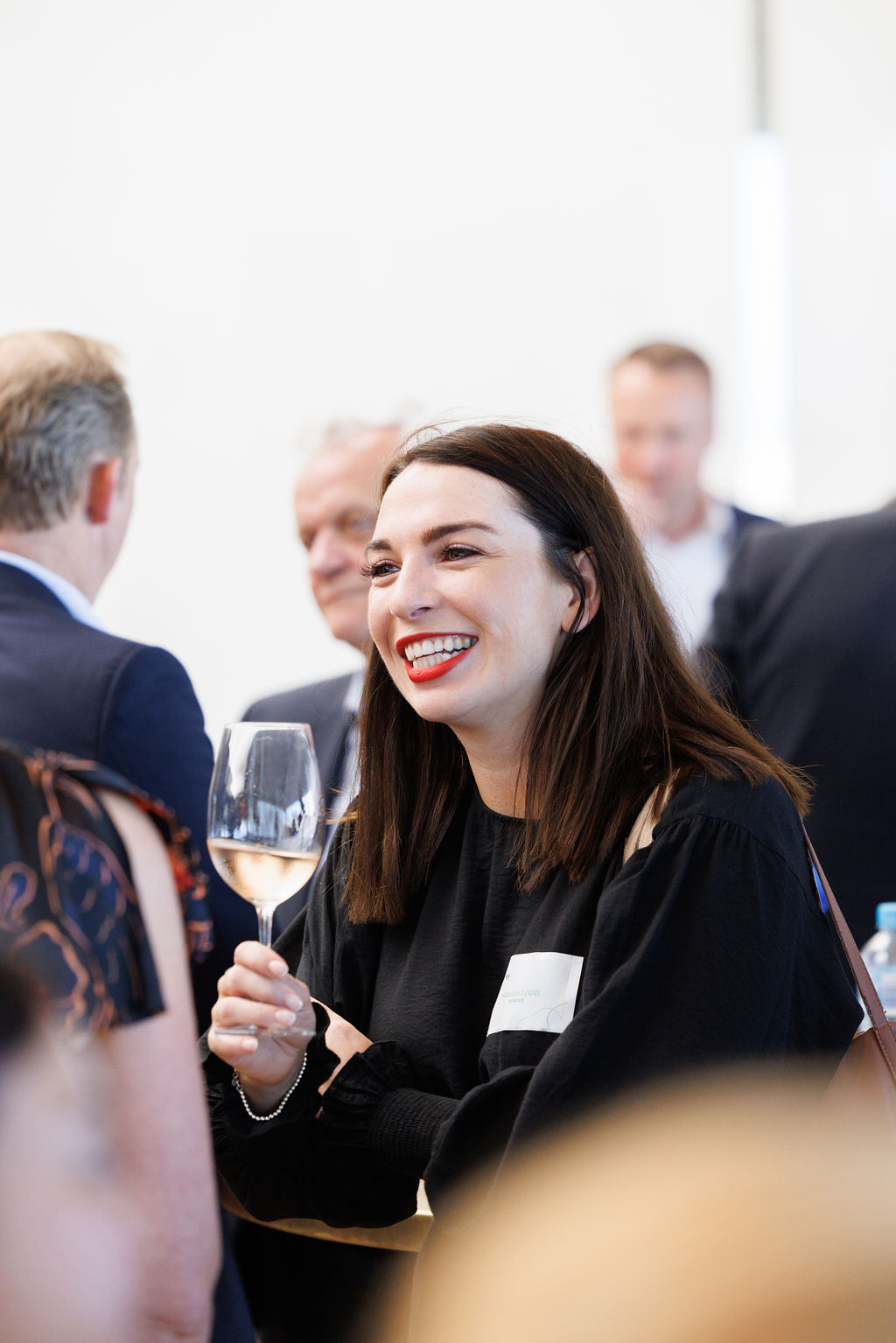 Networking event woman speaking 