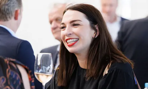 Networking event woman speaking