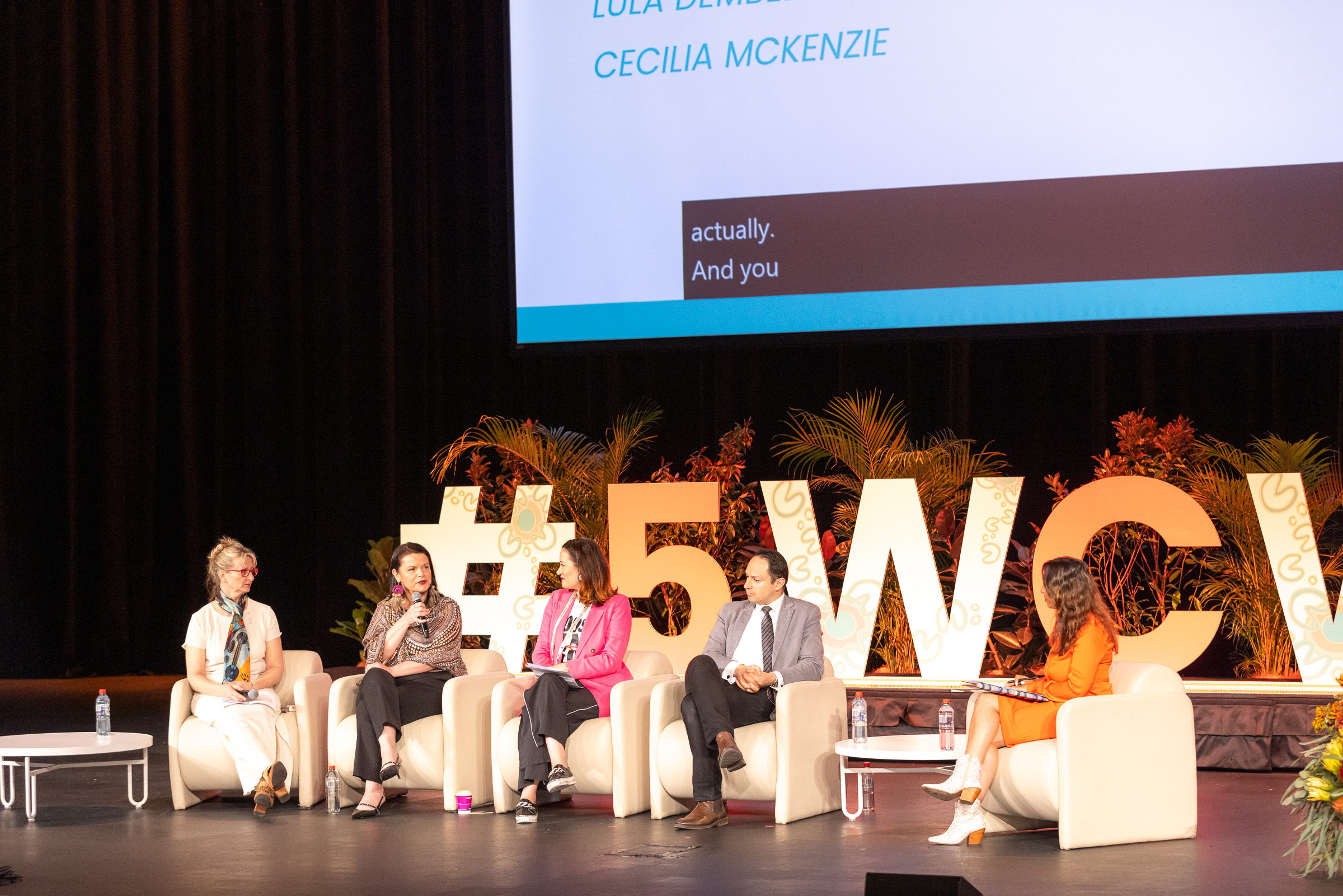 5th World Congress of Women’s Shelters Sydney - panel on ICC stage