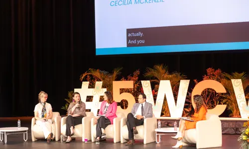 5th World Congress of Women’s Shelters Sydney - panel on ICC stage