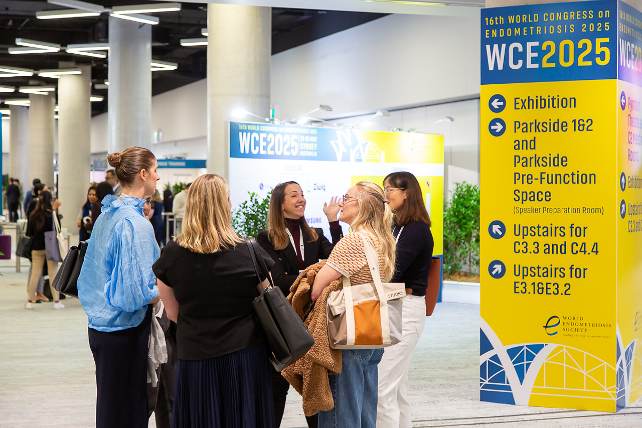 World Congress on Endometriosis - group of female delegates talking
