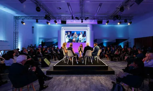 Why Bid With Us Raise Awareness Panel Discussion 360 Stage panel