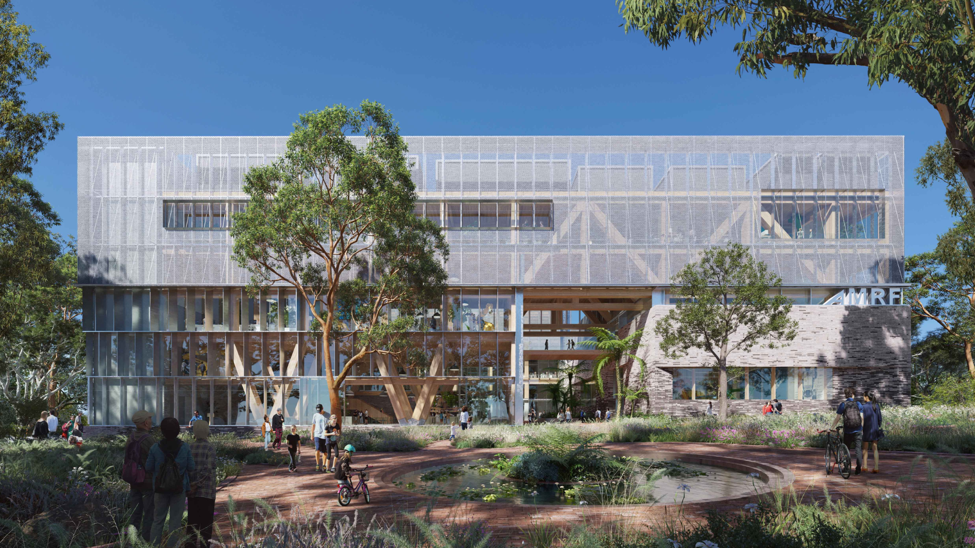 Artist impression of Bradfield Sydney's Manufacturing building from the front of building