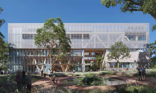 Artist impression of Bradfield Sydney's Manufacturing building from the front of building