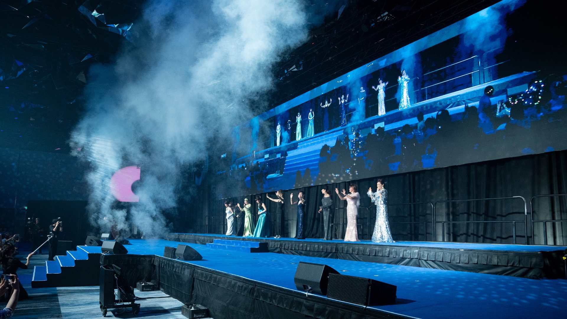 Group of attendees on stage at the Diana Japan Incentive 2024 
