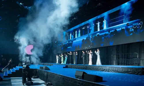 Group of attendees on stage at the Diana Japan Incentive 2024