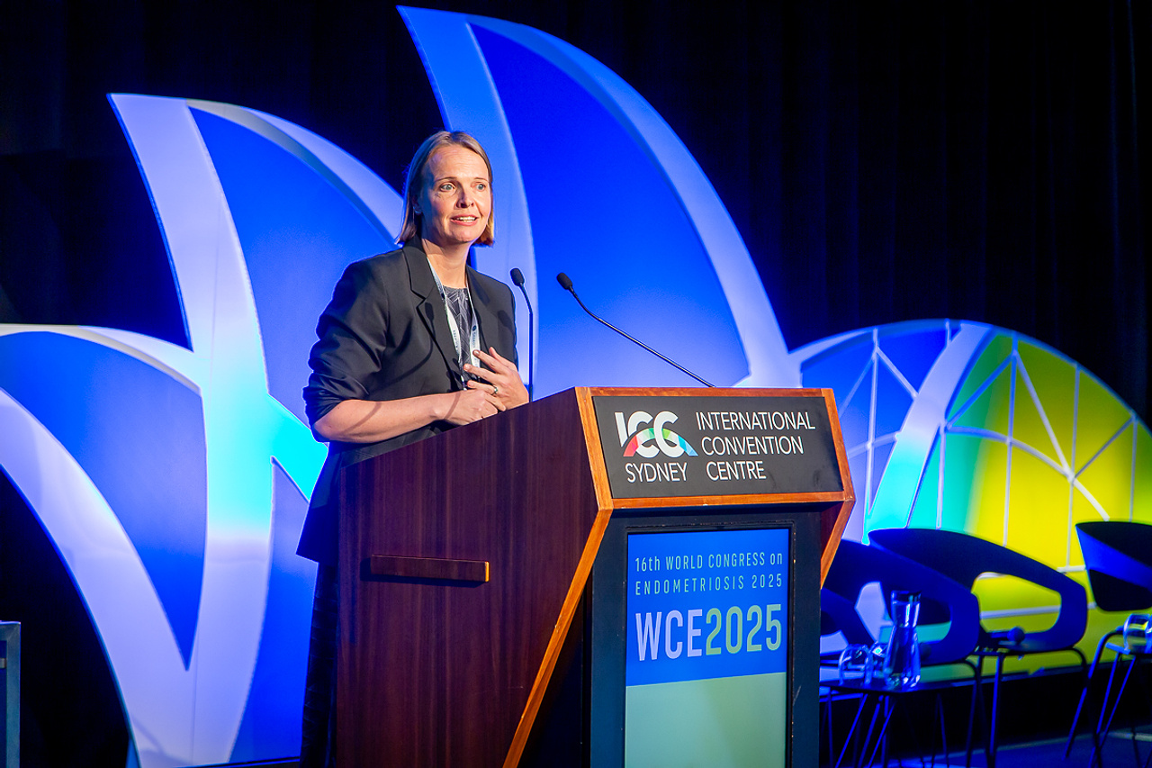 World Congress on Endometriosis - ICC speaker on stage