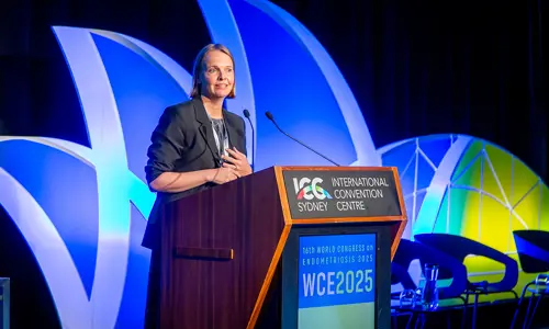 World Congress on Endometriosis - ICC speaker on stage
