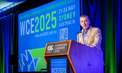 World Congress on Endometriosis - speaker on stage