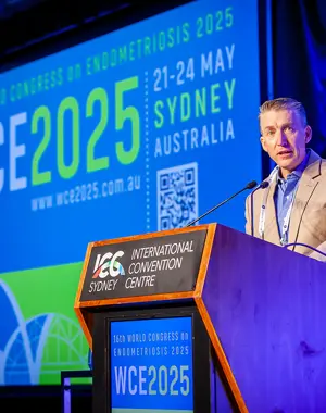 World Congress on Endometriosis - speaker on stage